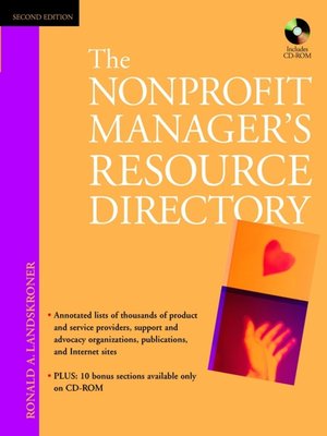 cover image of The Nonprofit Manager's Resource Directory